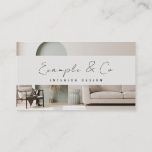 Visite Carte de visite, photo Design d'intérieur personna