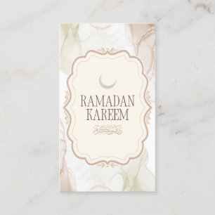 Visite Carte de vœux élégante Ramadan Kareem