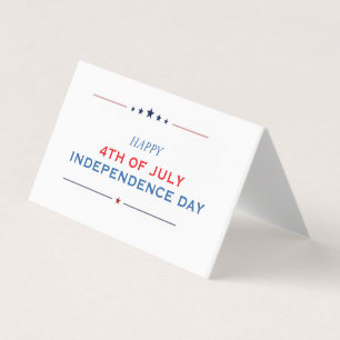 Visite Carte de vœux minimaliste pour la fête de l'Indépe