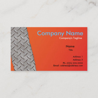 Visite Carte d'entreprise de construction