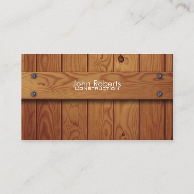 Visite Carte d'entreprise de construction (Devant)