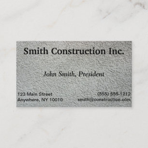 Visite Carte d'entreprise de construction