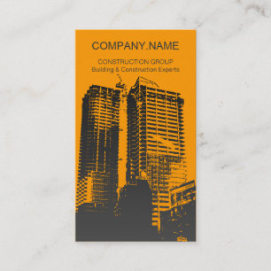 Visite Carte d'entreprise de construction