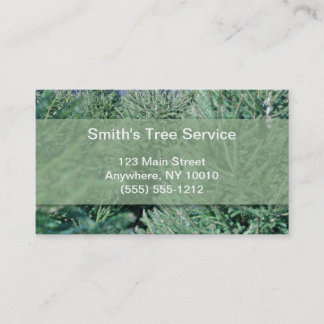Visite Carte d'entreprise de services d'arbre