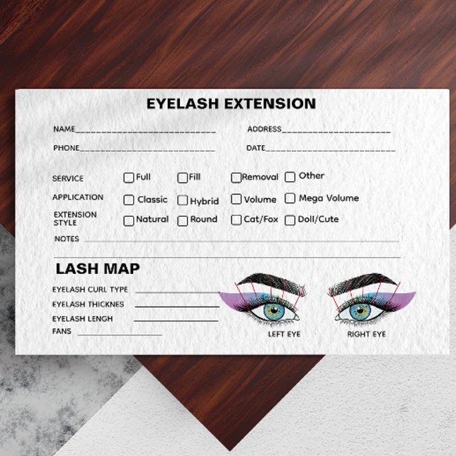 Visite Carte d'extension de l'enregistrement Iridescente  (Iridescent Blue Lash Record Extension Map Business Card)
