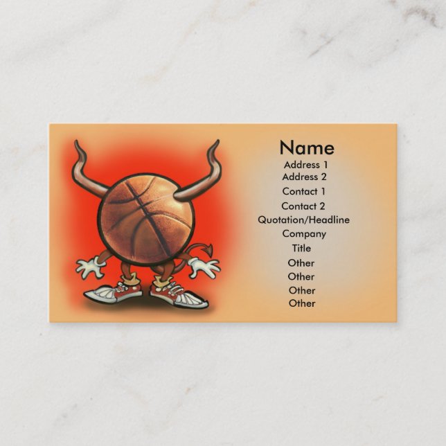 Visite Carte diabolique de basket (Devant)
