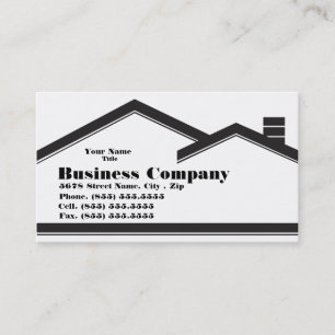 Visite Carte d'immobiliers/entreprise de construction