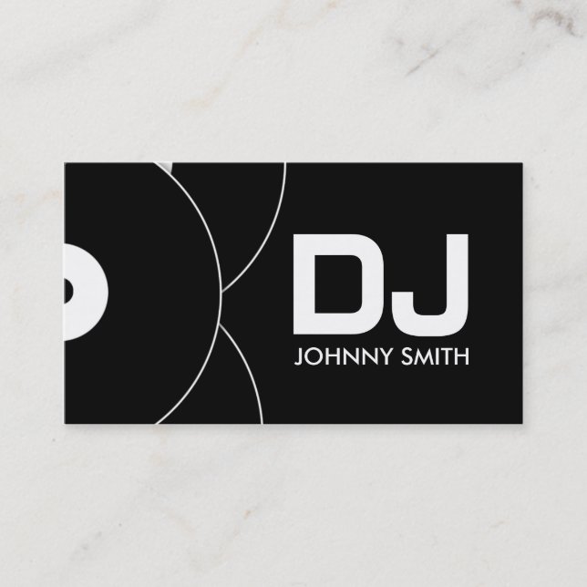Visite Carte d'industrie musicale de disque vinyle du DJ (Devant)