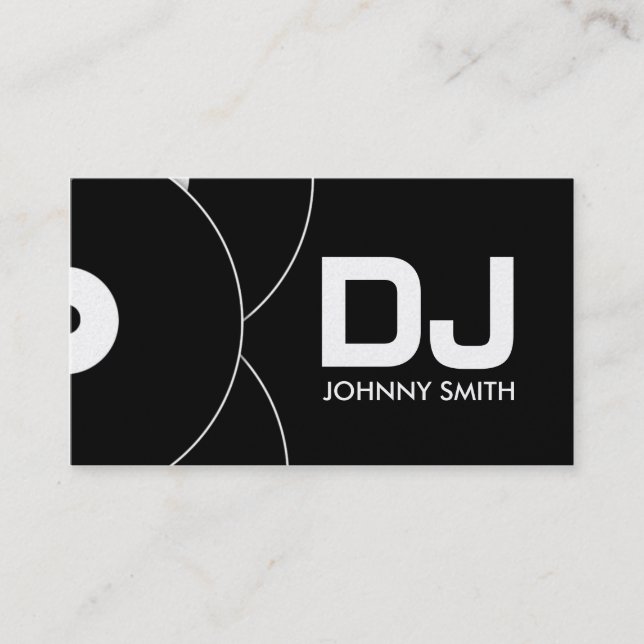 Visite Carte d'industrie musicale de disque vinyle du DJ (Devant)