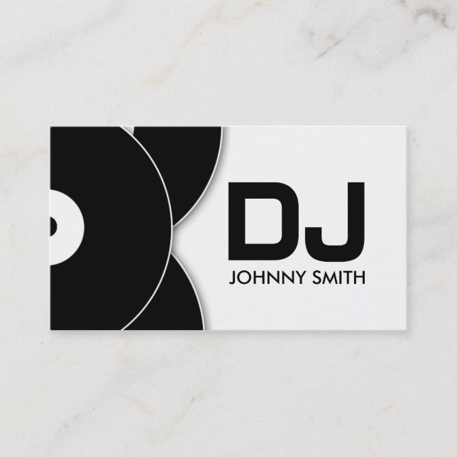 Visite Carte d'industrie musicale de disque vinyle du DJ (Devant)