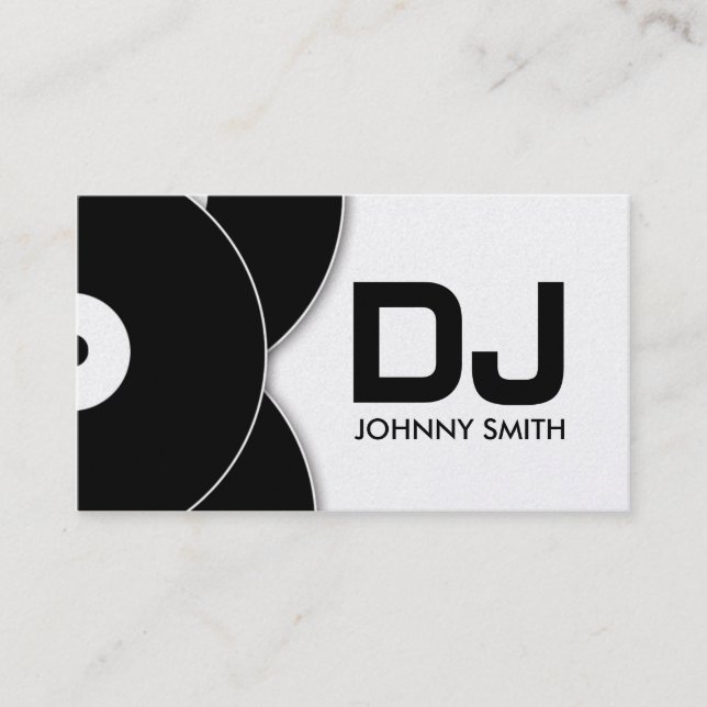 Visite Carte d'industrie musicale de disque vinyle du DJ (Devant)