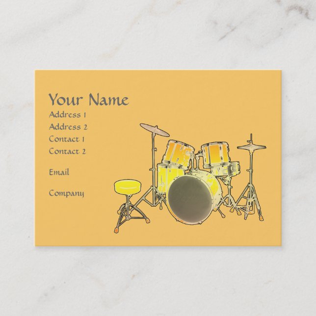 Visite Carte d'industrie musicale - kit de tambour (Devant)