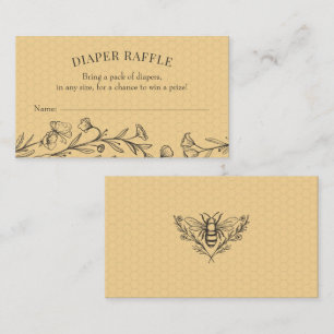 Visite Carte d'insertion vintage Fleur sauvage de couches