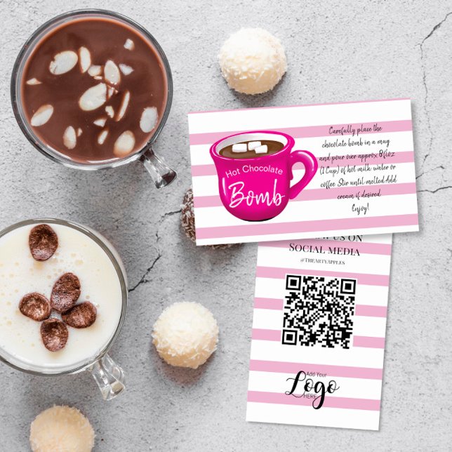 Visite Carte d'instruction de la bombe au chocolat chaud  (Créateur téléchargé)