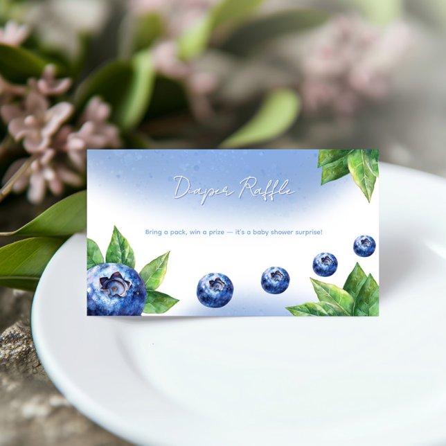 Visite Carte du boîtier du Baby shower de bleuets (Créateur téléchargé)