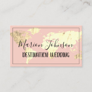 Visite Carte du monde Carte Globe Agence de Voyage Gold R