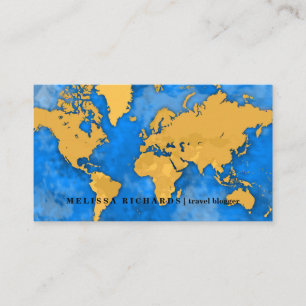 Visite Carte du monde coloré blog de voyage