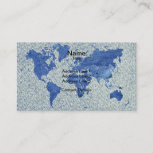 Visite Carte du monde de denim