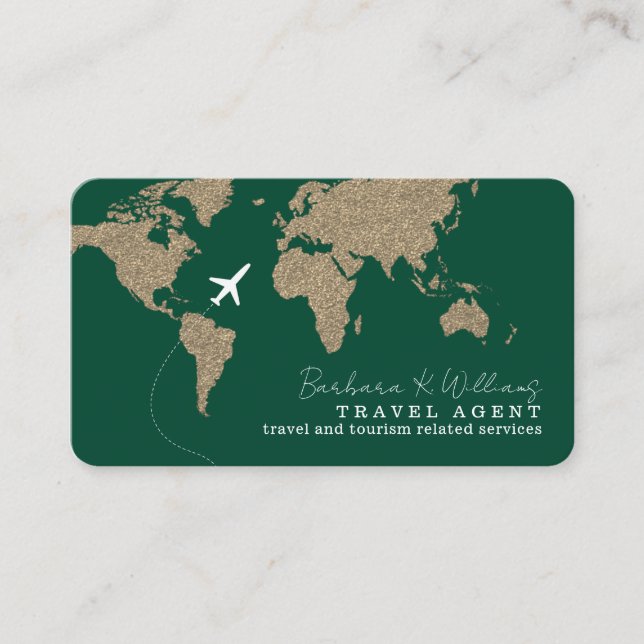 Visite Carte du monde de l'agent de voyages international (Devant)