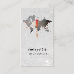 Visite Carte du monde de Red Dragonfly Creative Designer