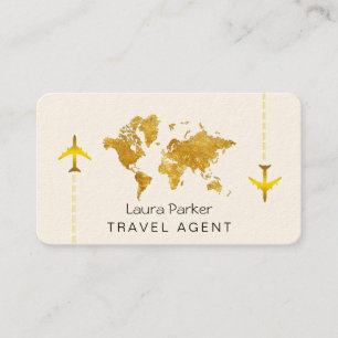 Visite Carte du monde de voyage international Gold Partie