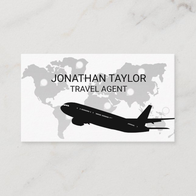 Visite Carte du monde | Marques de localisation | Avion (Devant)