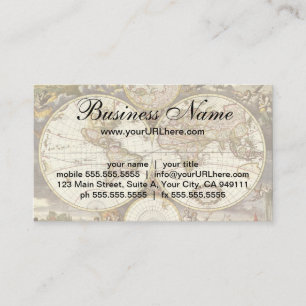 Visite Carte du Vieux Monde antique par Frederick de Wit,