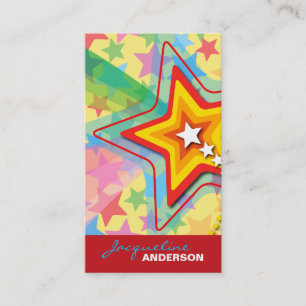 Visite Carte faite sur commande colorée de profil