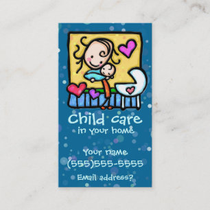 Visite Carte faite sur commande de Childcare de
