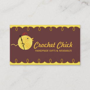 Visite Carte faite sur commande de poussin de crochet de