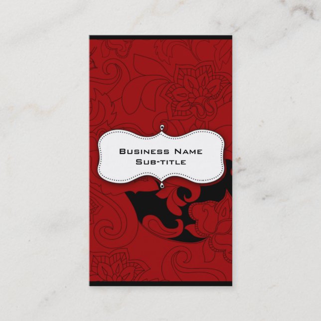 Visite Carte florale d'affaires ou de profil (Devant)