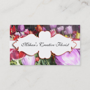 Visite Carte florale de Bisness de photographie de
