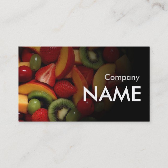 Visite Carte fraîche de végétarien de jus de fraise de (Devant)