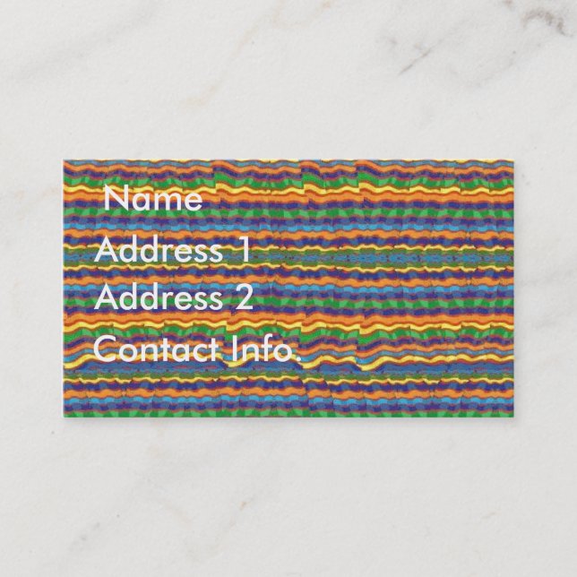 Visite Carte hispanique de profil de conception (Devant)