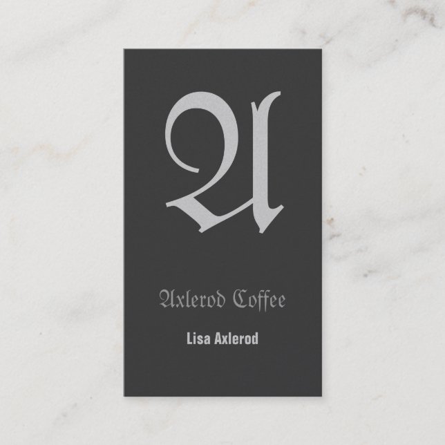 Visite Carte initiale de Fraktur Grays (Devant)