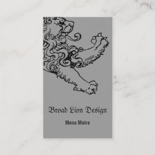 Visite Carte Lion de marche