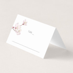 Visite Carte Mariage Sakura Japonaise en fleurs de cerisi