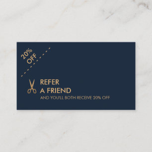 Visite Carte minimale de référence de coiffeur de cisea
