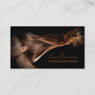 Visite Carte modèle de salon de beauté pour coiffure prof