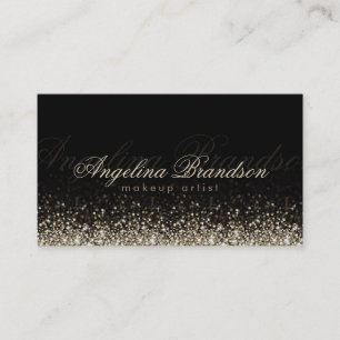 Visite Carte noire Damask de l'artiste maquillage en arge