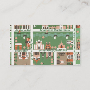 Visite carte nominative de carte de bande dessinée