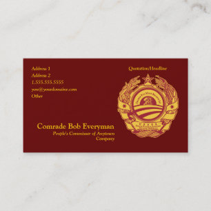 Visite Carte officielle de commissaire de pièce