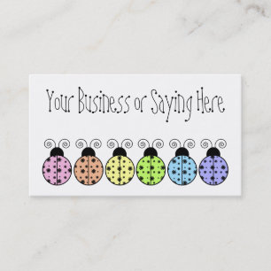 Visite Carte paresseuse de profil de coccinelle de