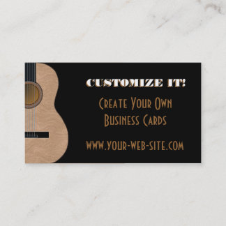 Visite Carte personnalisable d'industrie musicale de