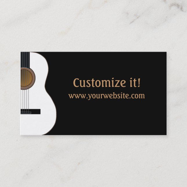Visite Carte personnalisable d'industrie musicale de (Devant)