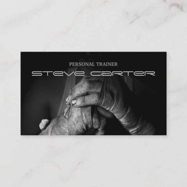 Visite Carte personnelle professionnelle de boxe (Devant)