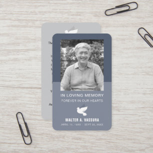 Visite Carte photo de la prière funéraire funéraire