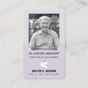 Visite Carte photo de la prière funéraire funéraire