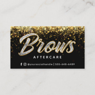 Visite Carte PMU de post-soins Gold moderne
