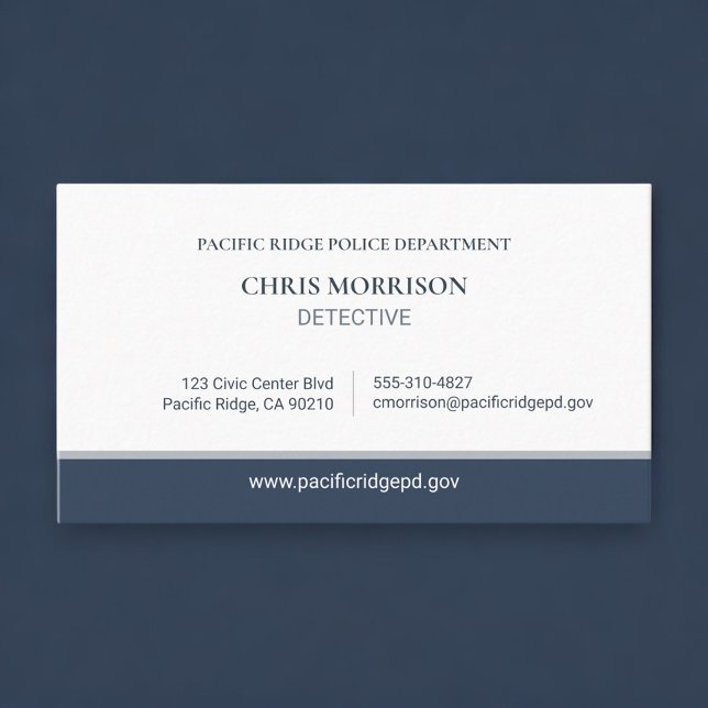 Visite Carte professionnelle de détective de police (Créateur téléchargé)